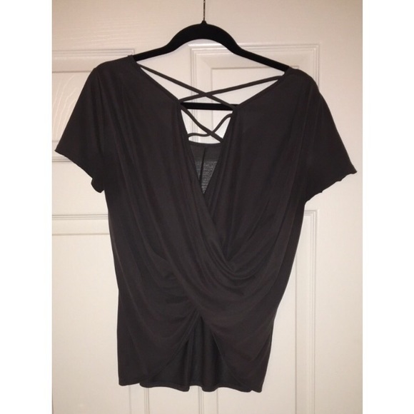 A&F draped back top