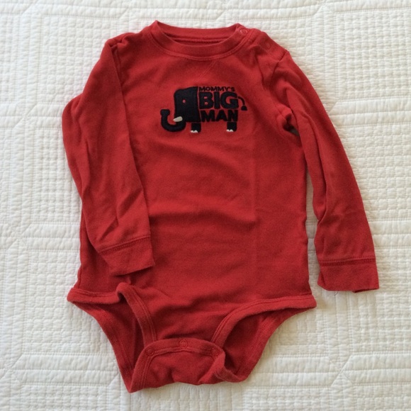 Red "Mommy's Big Man" Bodysuit