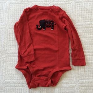Red "Mommy's Big Man" Bodysuit