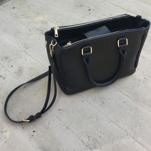 Black Polyester Purse