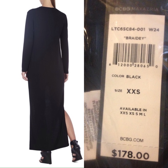 SALE NWT BCBG Lace Trim Sweater Dress Sz XXS - Picture 2 of 2