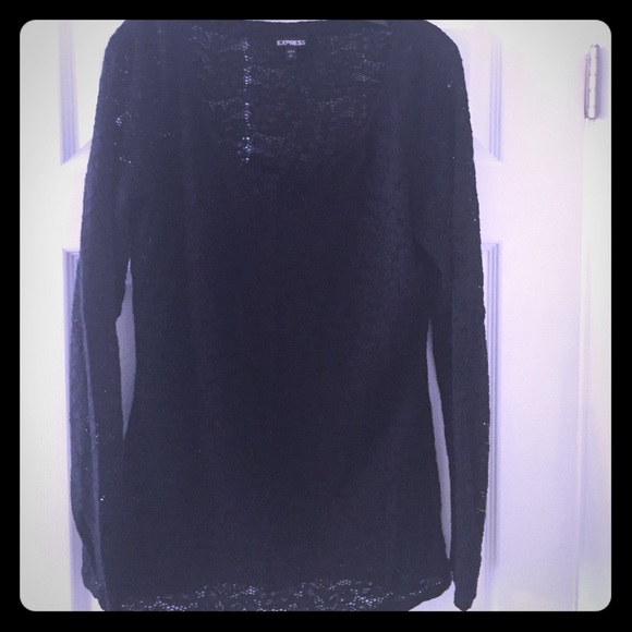 Long sleeve lace top