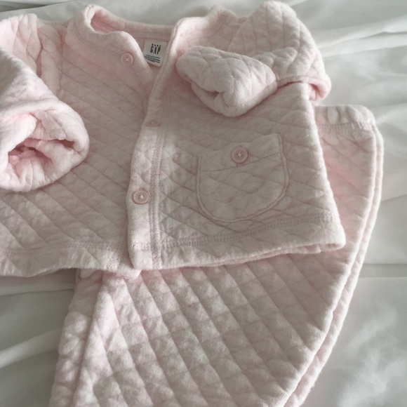 Baby Gap Pink Quilted Sweatsuit... - Picture 4 of 4