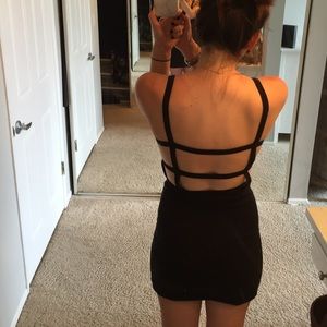 Black mini dress