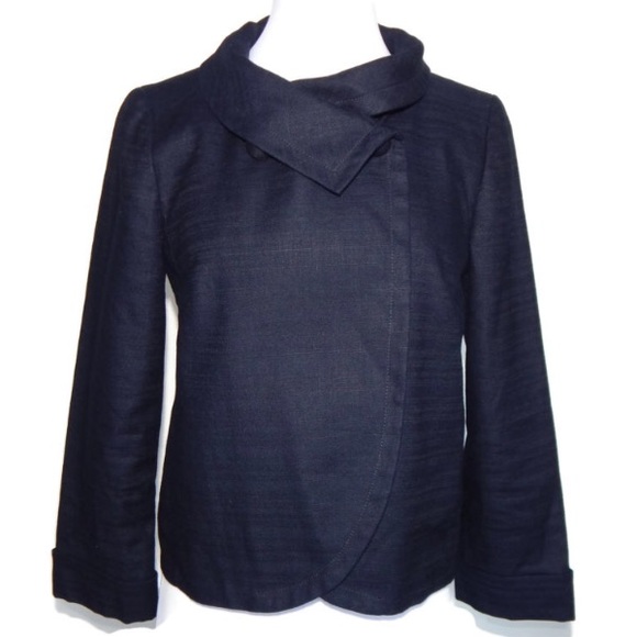 J.crew dark Blue ottoman aubrey blazer