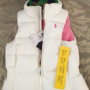 Toddler girls 2t Ralph Lauren reversible vest