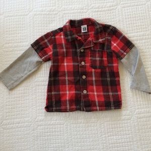 Red Flannel Button Up