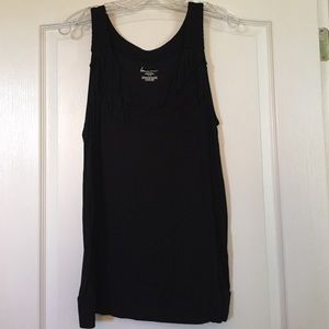 Lane Bryant black ruffles top