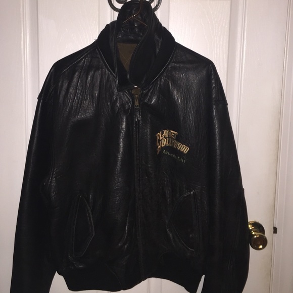 Planet Hollywood leather coat