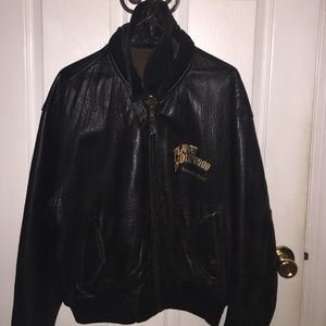 Planet Hollywood leather coat