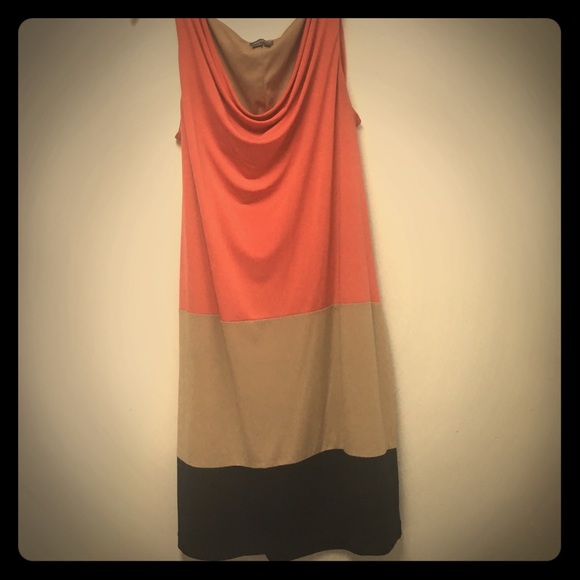 Drape neck dress