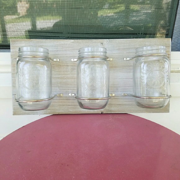 Mason jar wall decor