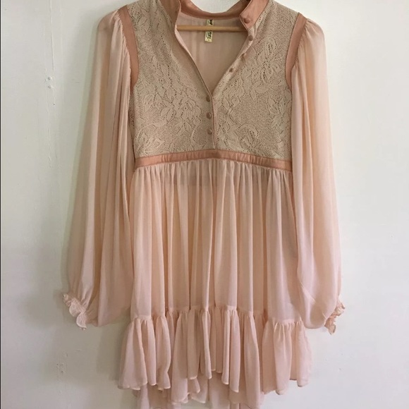 Free People Dresses & Skirts - MAKE OFFERS!! FREE PEOPLE BLUSH PEASANT DRESS