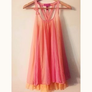 betsey johnson layered lingerie slip