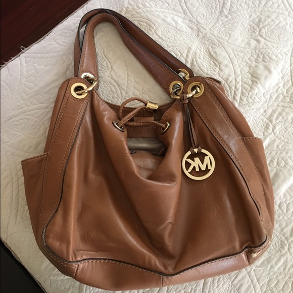 Michael Kors brown leather purse