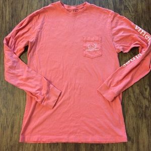Vineyard Vines longsleeve coral tshirt!