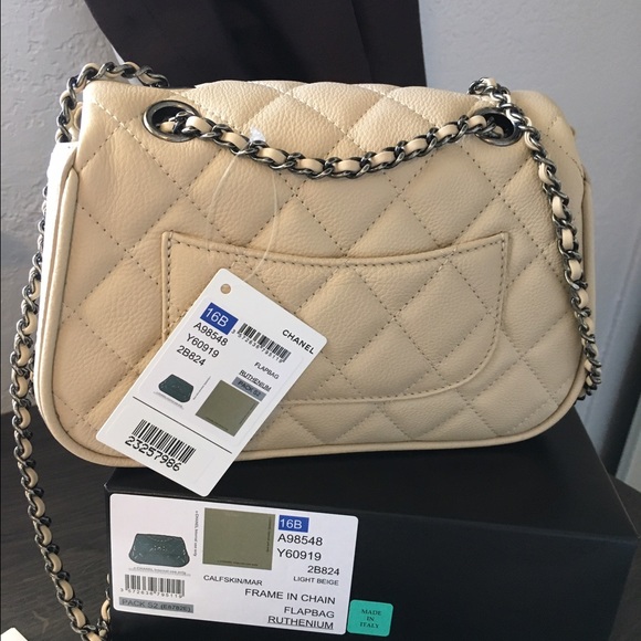 NEW Chanel Frame in Chain Flap Bag - Picture 2 of 4