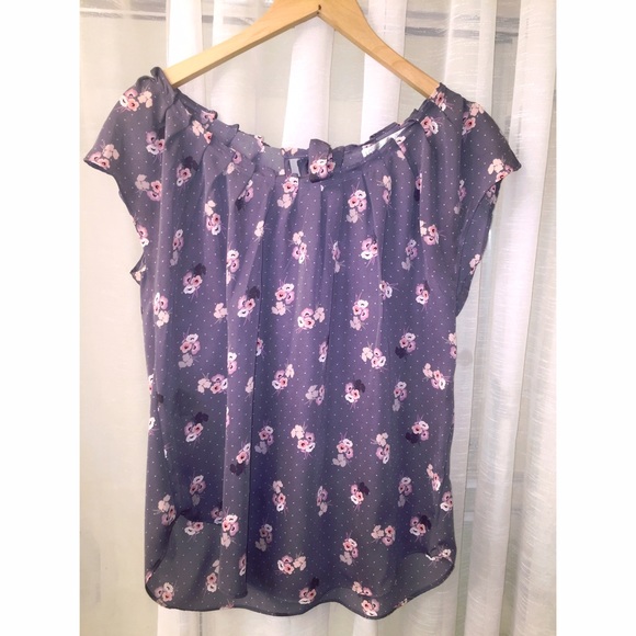 Lauren Conrad floral blouse