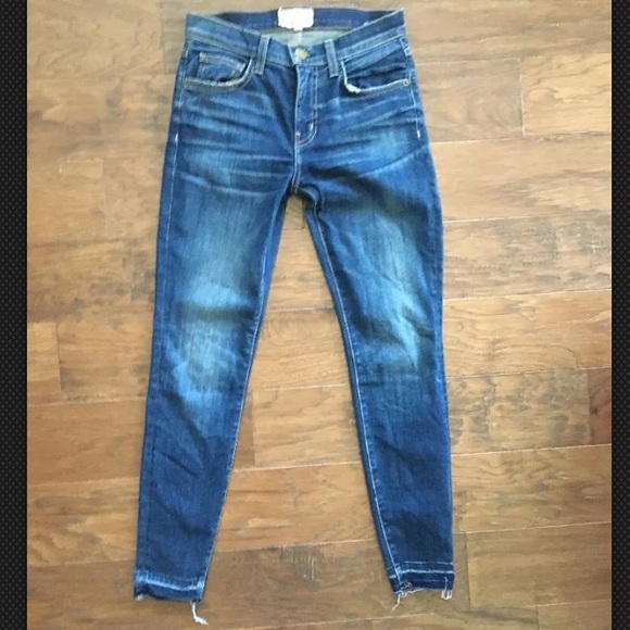 Current Elliott High Waist Stiletto Skinny Jeans