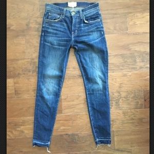 Current Elliott High Waist Stiletto Skinny Jeans