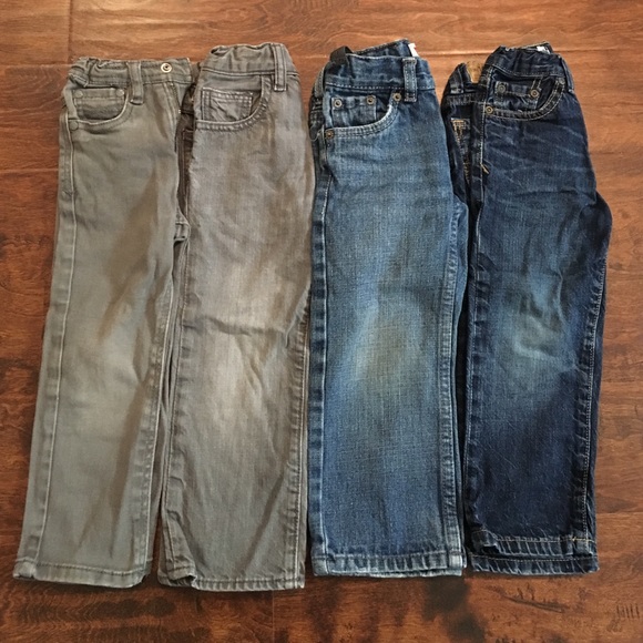 Lot of 4 Toddler Boy Jeans 3T