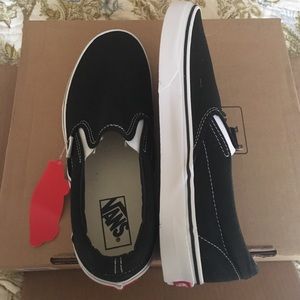 Vans classic slip on size 9.5, black