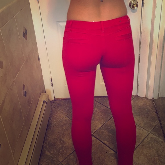 Sexy Red Jeggings