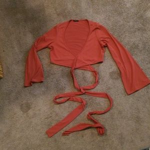 Burnt orange crop wrap