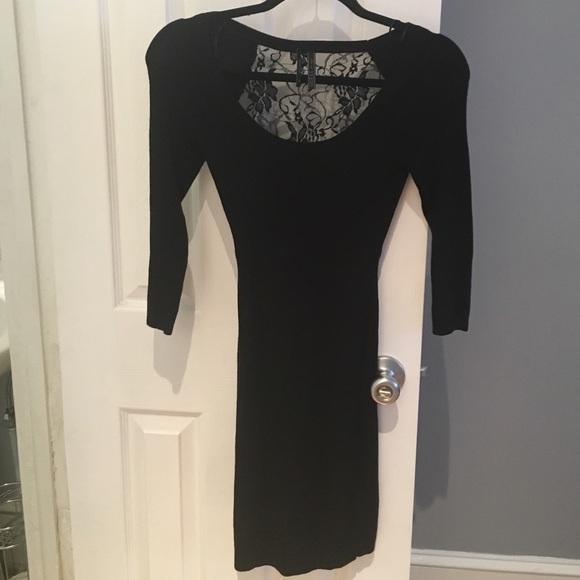 Guess long sleeved dress with Lacey back