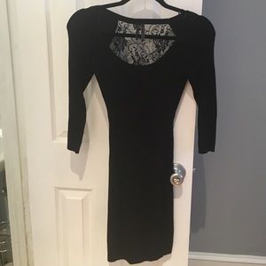Guess long sleeved dress with Lacey back