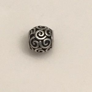 Pandora open swirls charm