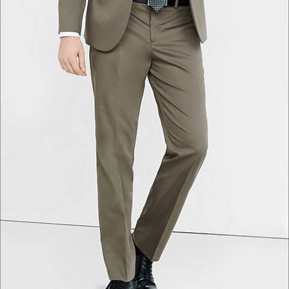 Brown men's dress pants - worn once & dry cleaned