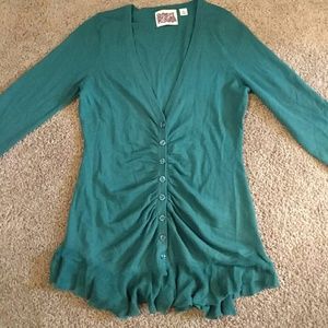 Anthropologie Button Trail Cardigan by Rosie Neira