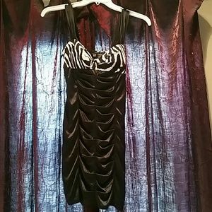 Brand: L?VE, Black dress with zebra accent