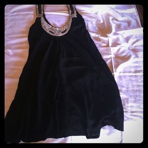 Black dress or beach cover up with sequins!