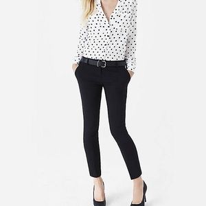 Express Columnist Polka Dot Ankle Pant size 10 NWT