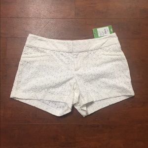 NWT White Eyelet Lilly Pulitzer Shorts