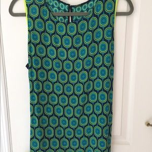 Elie Tahari Silk Top.  Elasticize back waist.