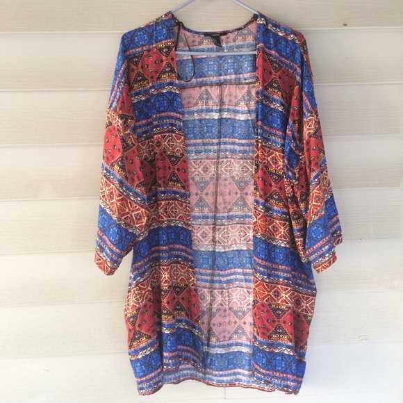 Forever 21 abstract print kimono - Picture 3 of 3