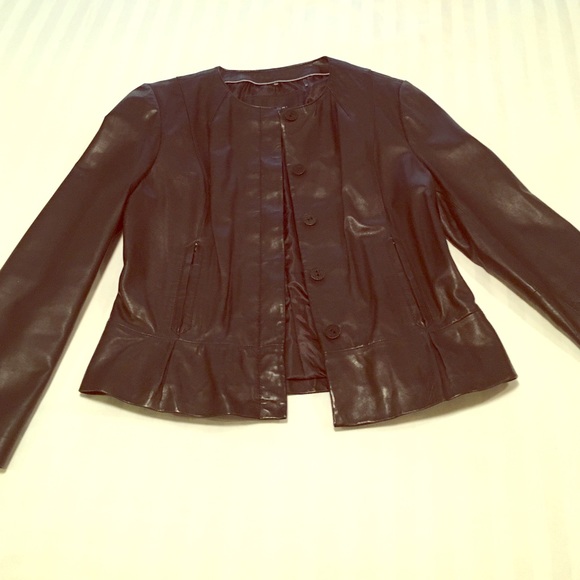 Leather coat
