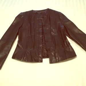 Leather coat