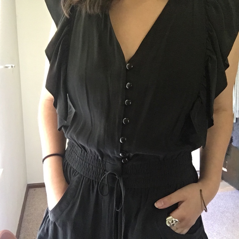 K E E P I N G // THE LIMITED/ silk romper - Picture 2 of 6