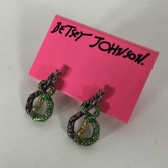 💓 Betsey Johnson Rio Snake Earrings - Picture 7 of 10