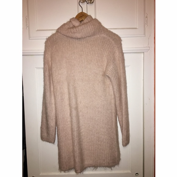 Light pink turtleneck dress