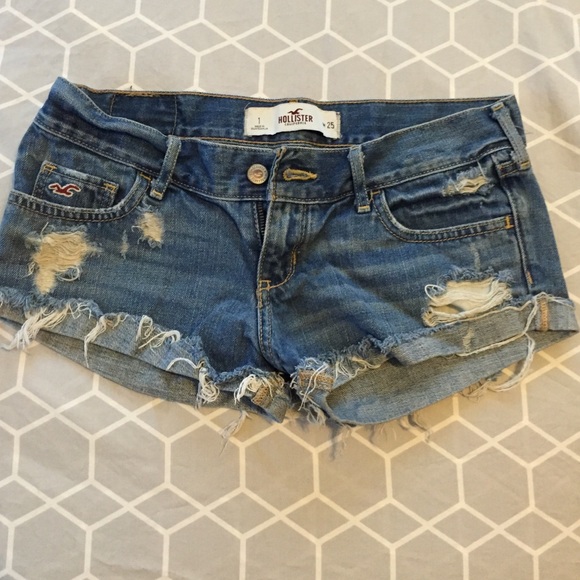 Hollister jean shorts.