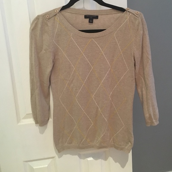 argyle style sweater