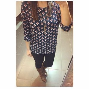 Loft patterned top