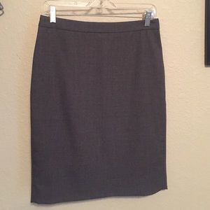 Grey J.CREW Pencil Skirt