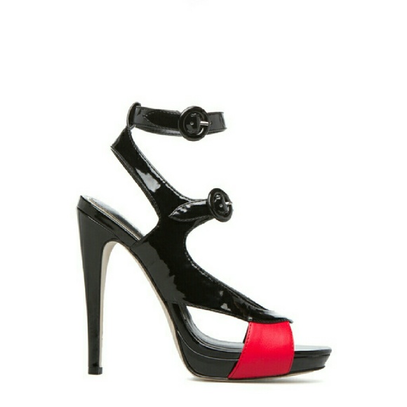 Black retro heels - Picture 2 of 3