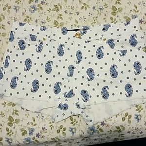 Juicy Couture paisley print shorts